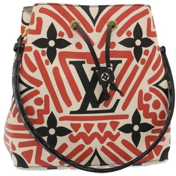 Louis Vuitton Handbags - LOUIS VUITTON Monogram Giant LV Clafoutis Neo Noe Shoulder Bag Red Auth 29182A